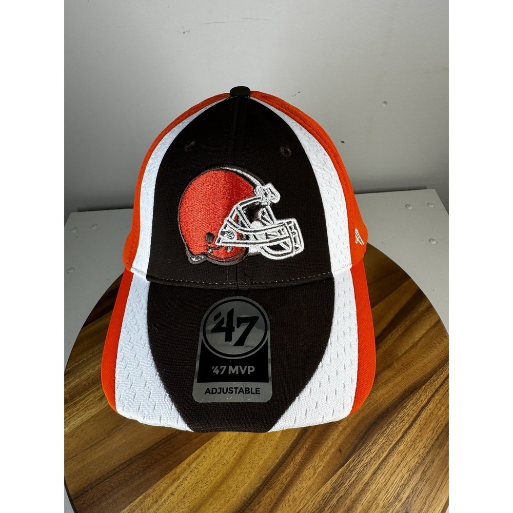 Official Cleveland Browns '47 NFL Touchback MVP‎ Adjustable Hat Orange/Brown